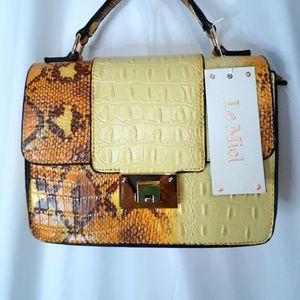Le Meil Snake skin clutch